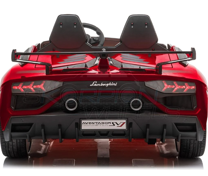 Ηλεκτροκίνητο Αυτοκίνητο Lamborghini Aventador SVJ Original License - 24V - Κόκκινο | Skorpion Wheels