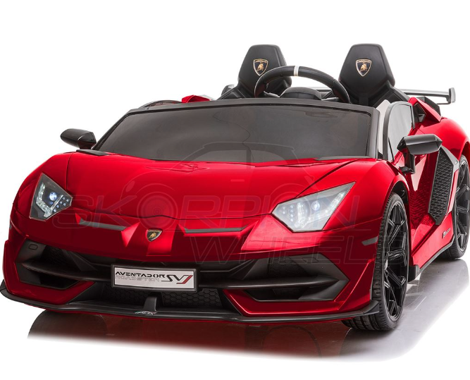 Ηλεκτροκίνητο Αυτοκίνητο Lamborghini Aventador SVJ Original License - 24V - Κόκκινο | Skorpion Wheels